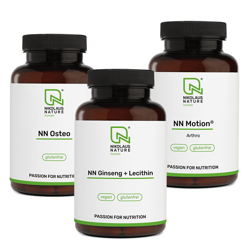"Beste Jahre" Bundle: NN Ginseng + Lecithin, NN Osteo & NN Motion® Arthro